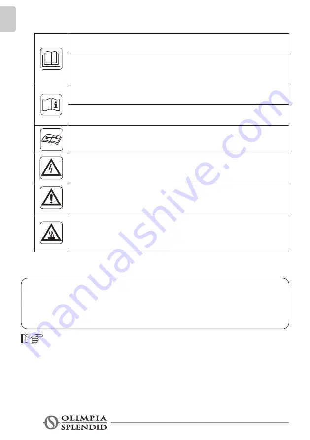 Olimpia splendid CALDO SKY Instructions For Use And Maintenance Manual Download Page 6