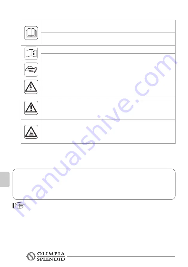 Olimpia splendid CALDO SKY Instructions For Use And Maintenance Manual Download Page 182