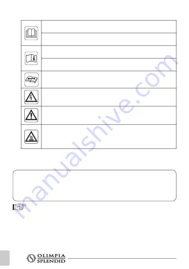 Olimpia splendid CALDO SKY Instructions For Use And Maintenance Manual Download Page 262