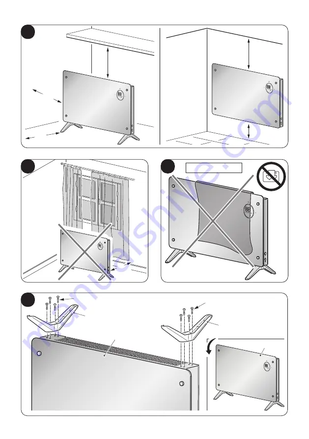 Olimpia splendid CALEO GLASS Instructions For Installation, Use And Maintenance Manual Download Page 3