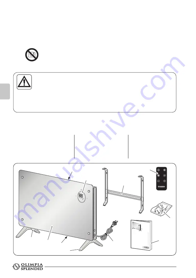 Olimpia splendid CALEO GLASS Instructions For Installation, Use And Maintenance Manual Download Page 92