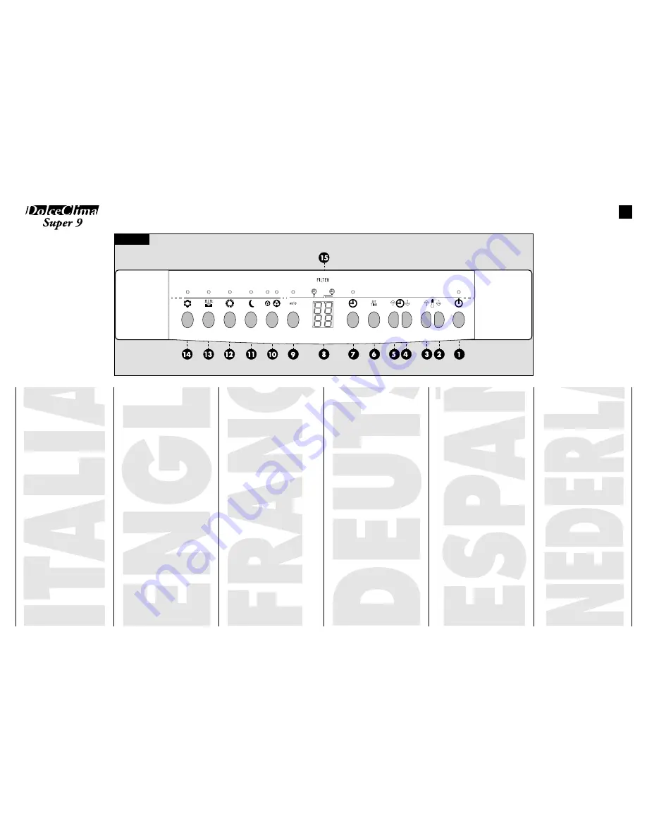 Olimpia splendid DolceClima Super 9 Instructions For Installation, Use And Maintenance Manual Download Page 9