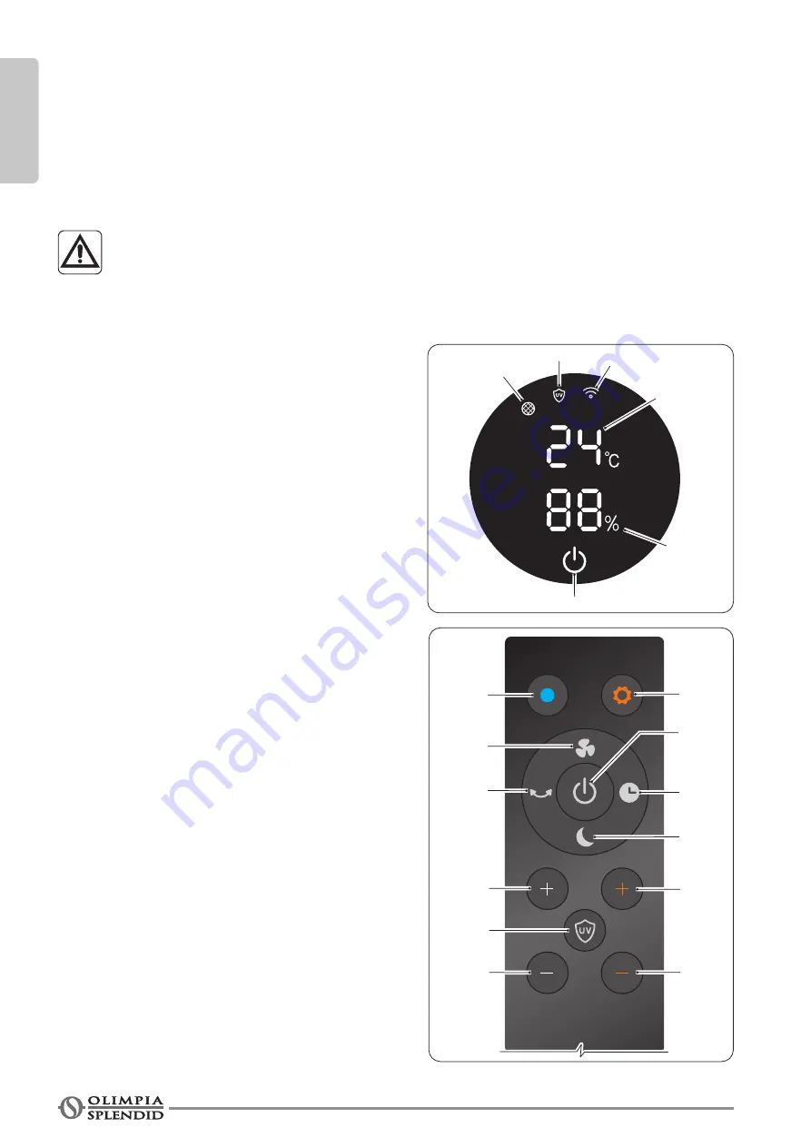 Olimpia splendid FUTURA Instructions For Use And Maintenance Manual Download Page 18