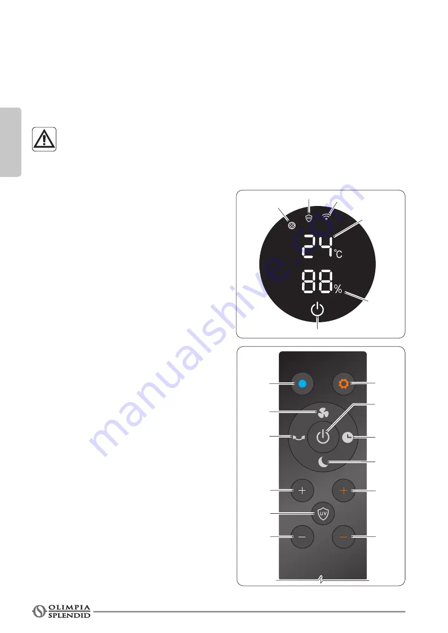 Olimpia splendid FUTURA Instructions For Use And Maintenance Manual Download Page 34