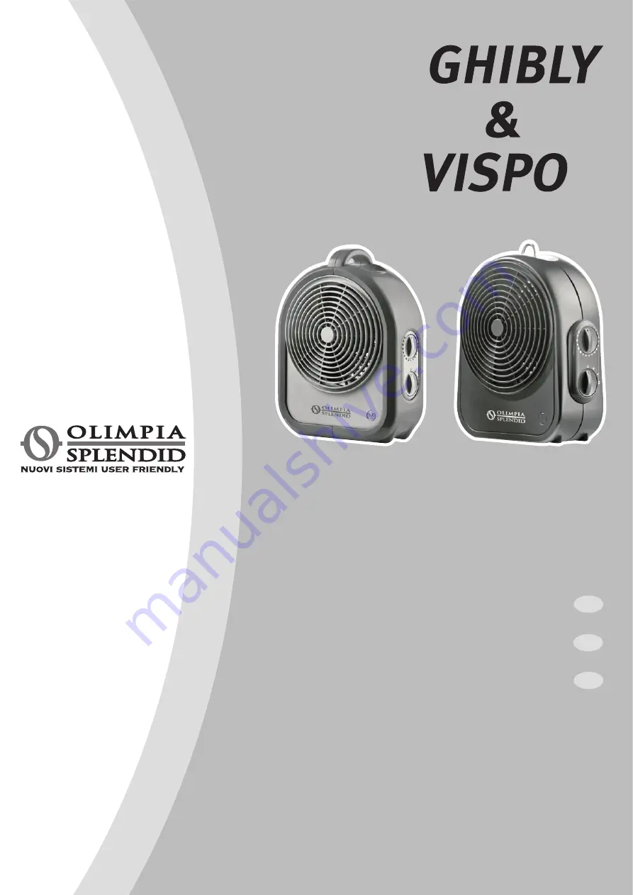 Olimpia splendid Ghilby Instructions For Installation, Use And Maintenance Manual Download Page 1