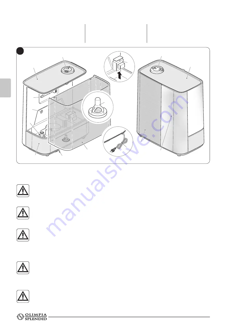 Olimpia splendid LIMPIA HERO Instructions For Use And Maintenance Manual Download Page 44