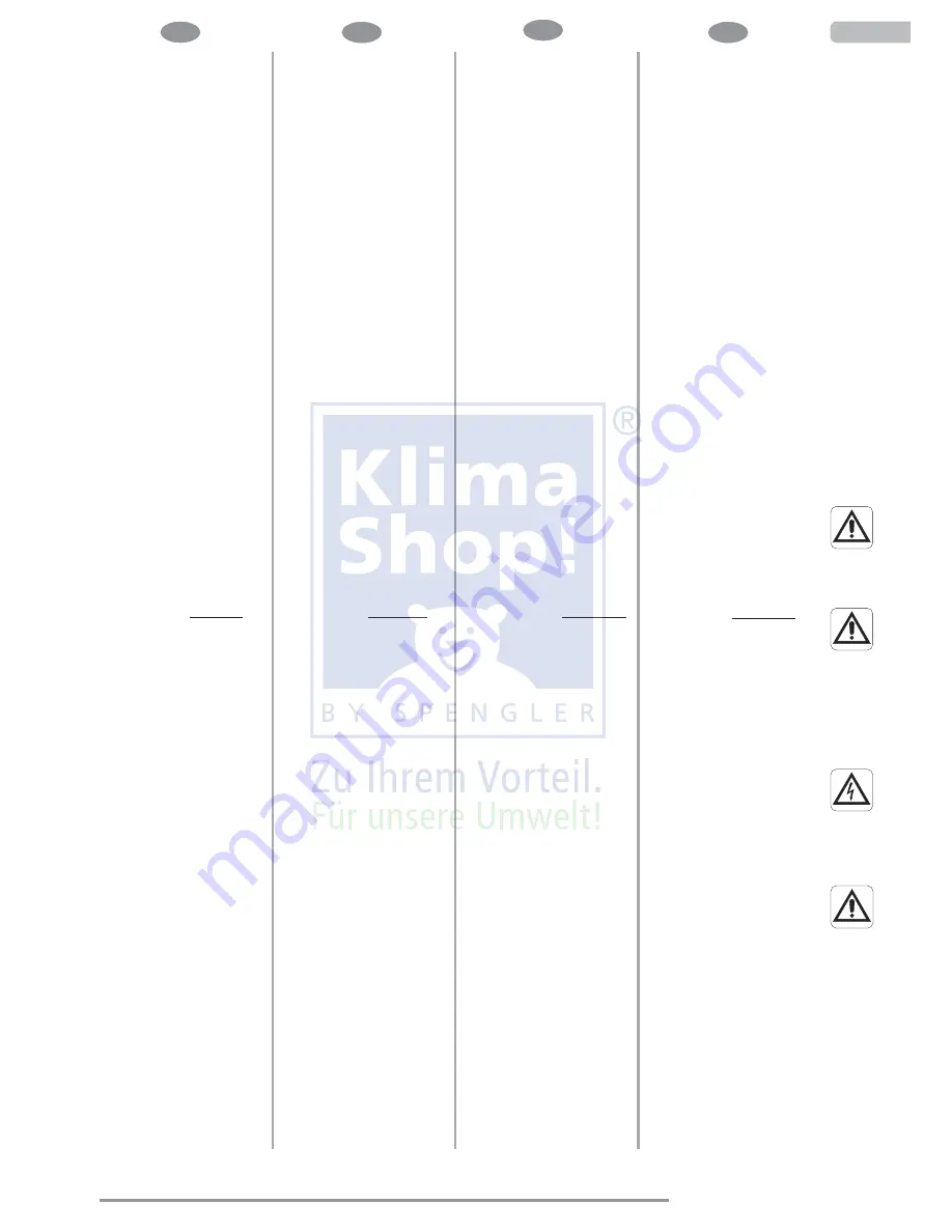 Olimpia splendid NEXYA S inverter 12HP Instructions For Installation, Use And Maintenance Manual Download Page 9