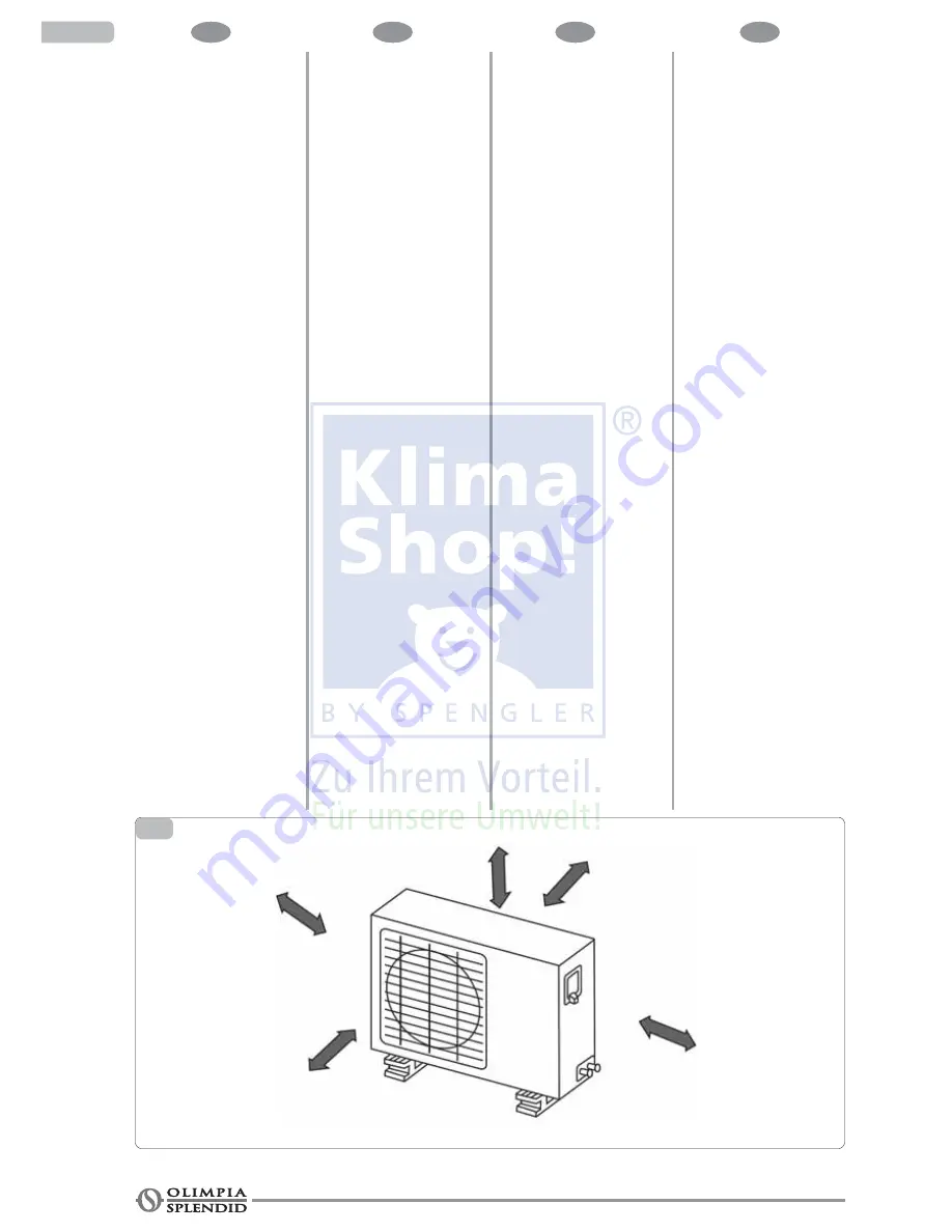 Olimpia splendid NEXYA S inverter 9HP Instructions For Installation, Use And Maintenance Manual Download Page 40