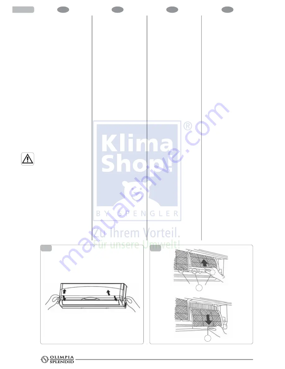 Olimpia splendid NEXYA S inverter 9HP Instructions For Installation, Use And Maintenance Manual Download Page 120