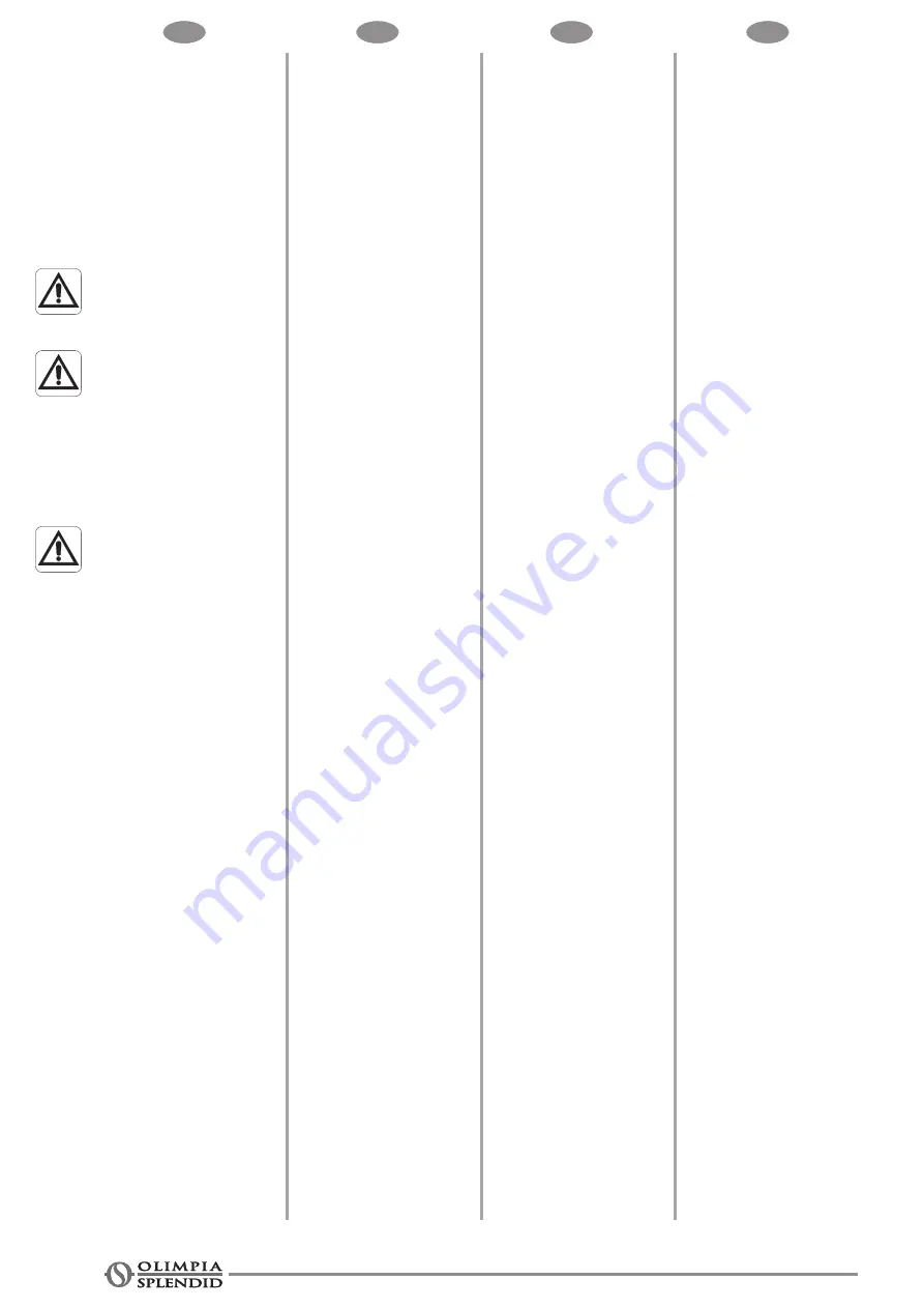 Olimpia splendid NEXYA S4 E CASSETTE 12 Instructions For Installation, Use And Maintenance Manual Download Page 18