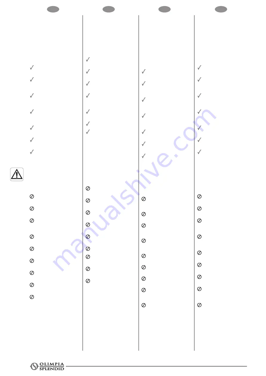 Olimpia splendid NEXYA S4 E CASSETTE 12 Instructions For Installation, Use And Maintenance Manual Download Page 22