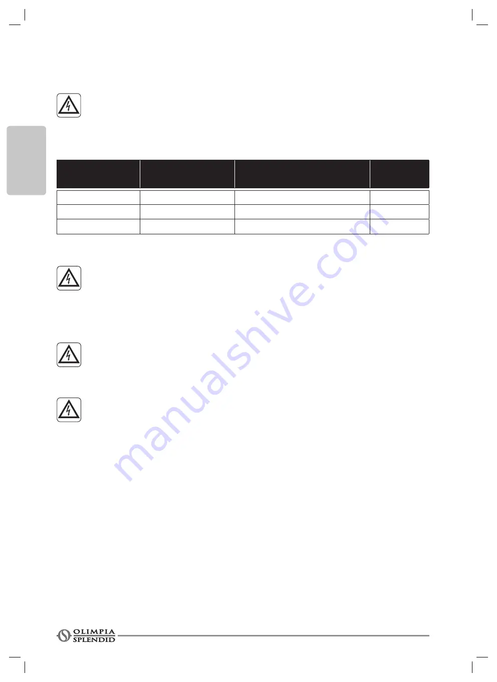 Olimpia splendid Nexya S4 E Series Instructions For Use And Maintenance Manual Download Page 80