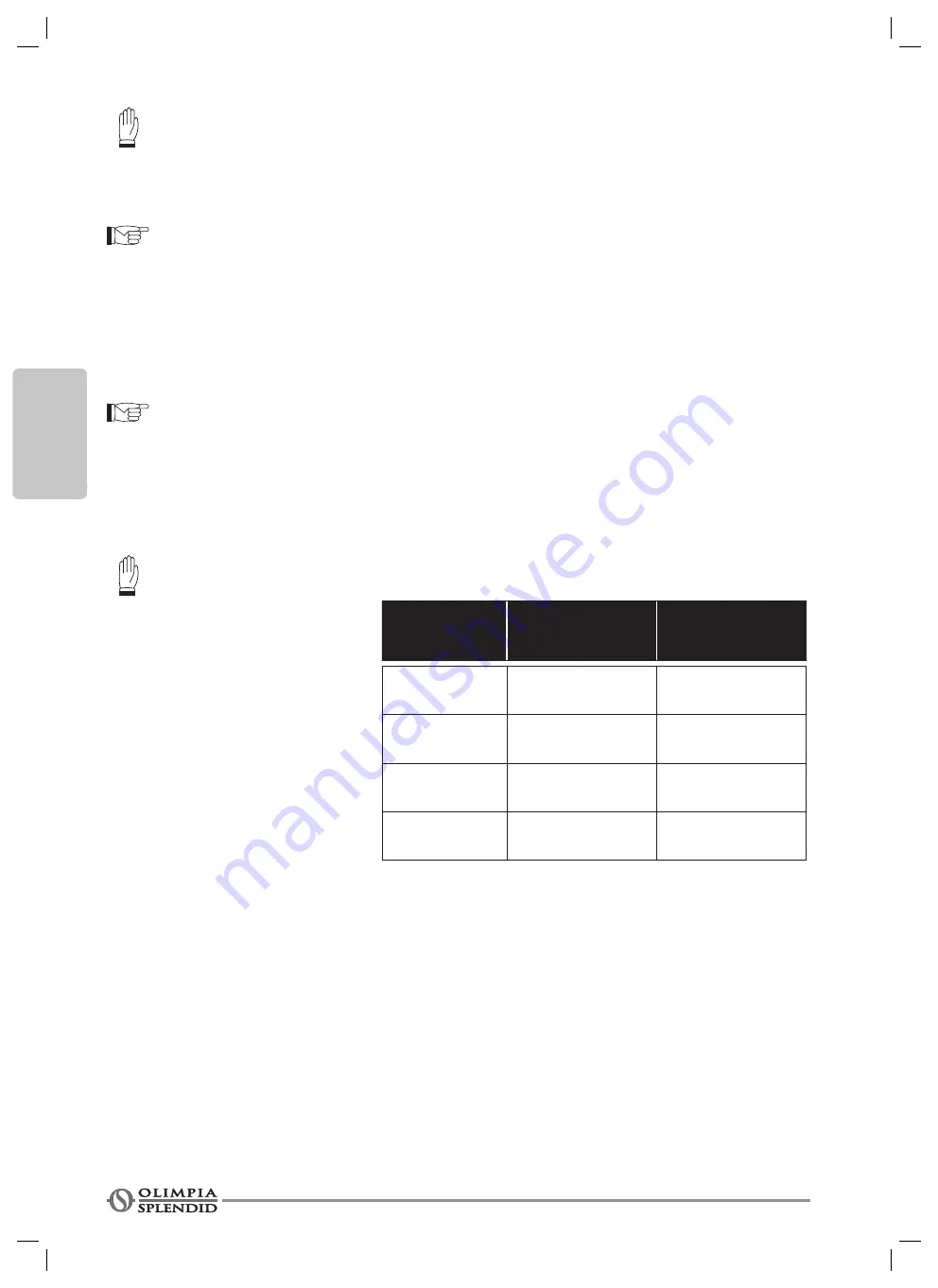 Olimpia splendid Nexya S4 E Series Instructions For Use And Maintenance Manual Download Page 116