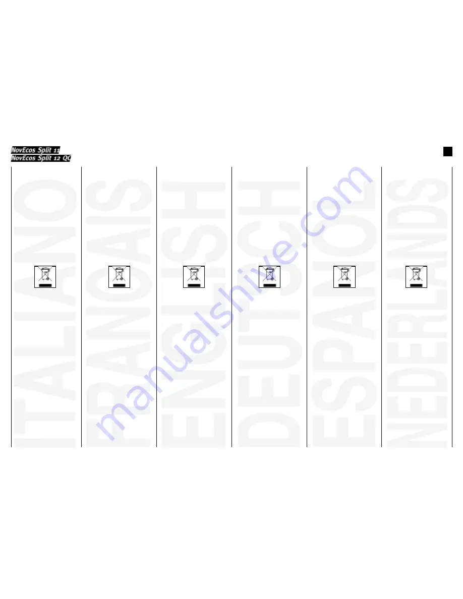 Olimpia splendid NovEcos Split 11 Instructions For Installation, Use And Maintenance Manual Download Page 2