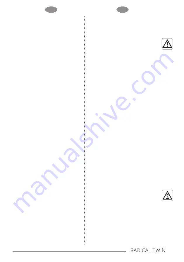 Olimpia splendid RADICAL TWIN Instructions For Installation, Use And Maintenance Manual Download Page 21