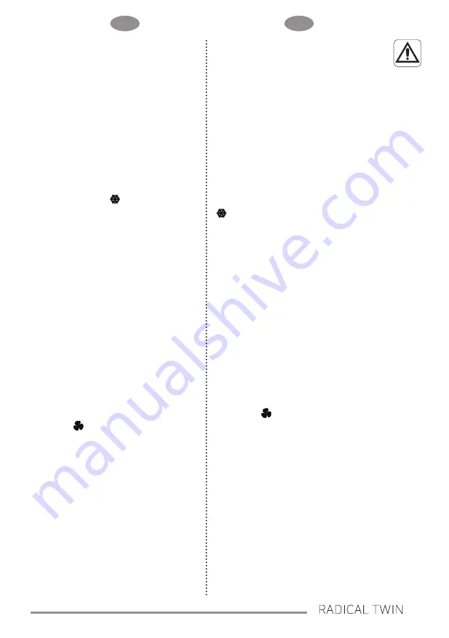 Olimpia splendid RADICAL TWIN Instructions For Installation, Use And Maintenance Manual Download Page 39