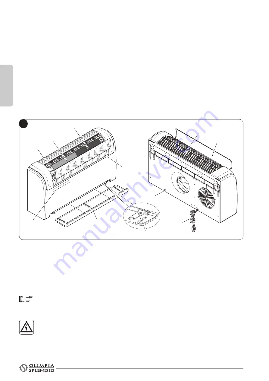 Olimpia splendid UNICO ART Instructions For Use And Maintenance Manual Download Page 58