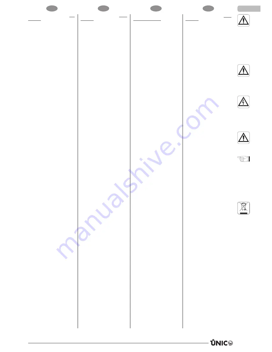 Olimpia splendid Unico Easy Instructions For Installation, Use And Maintenance Manual Download Page 11