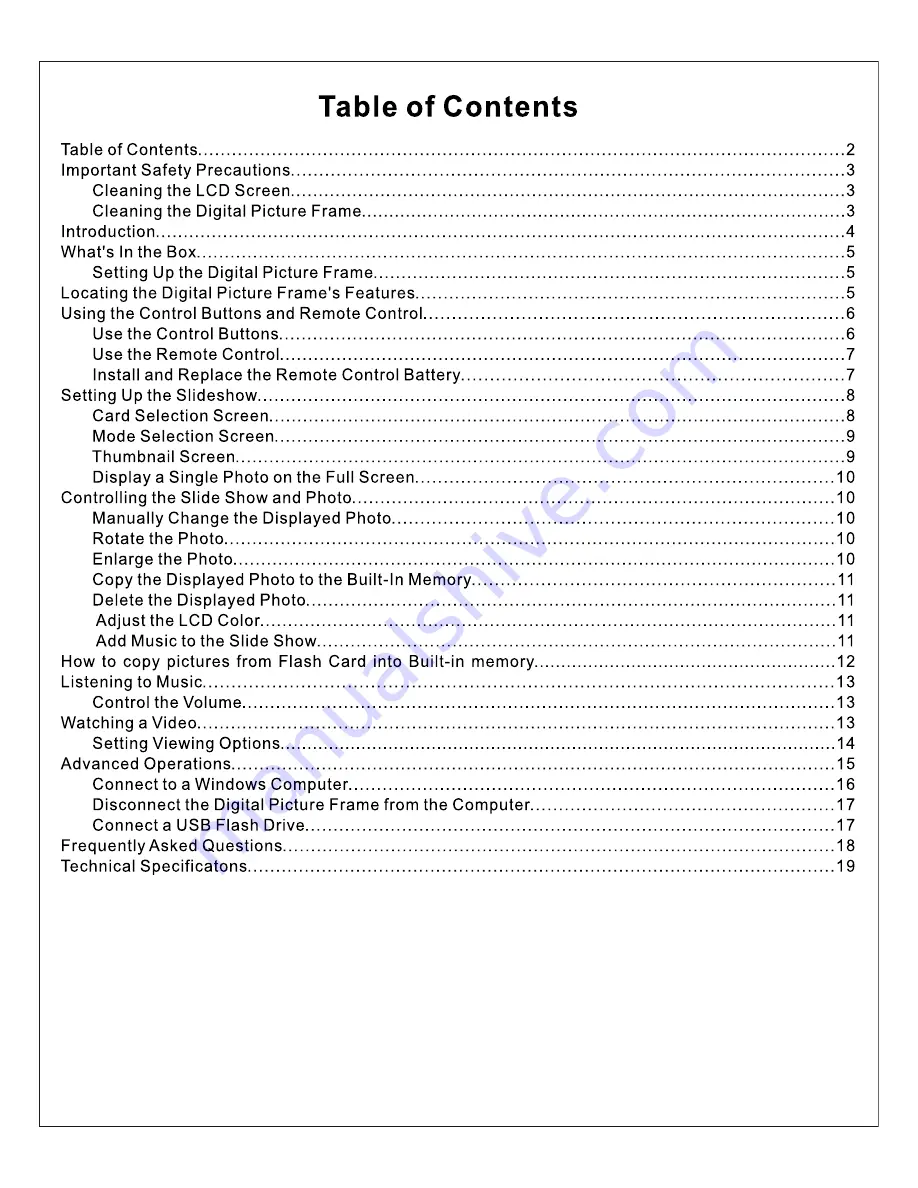 Olin DPF-804 User Manual Download Page 2