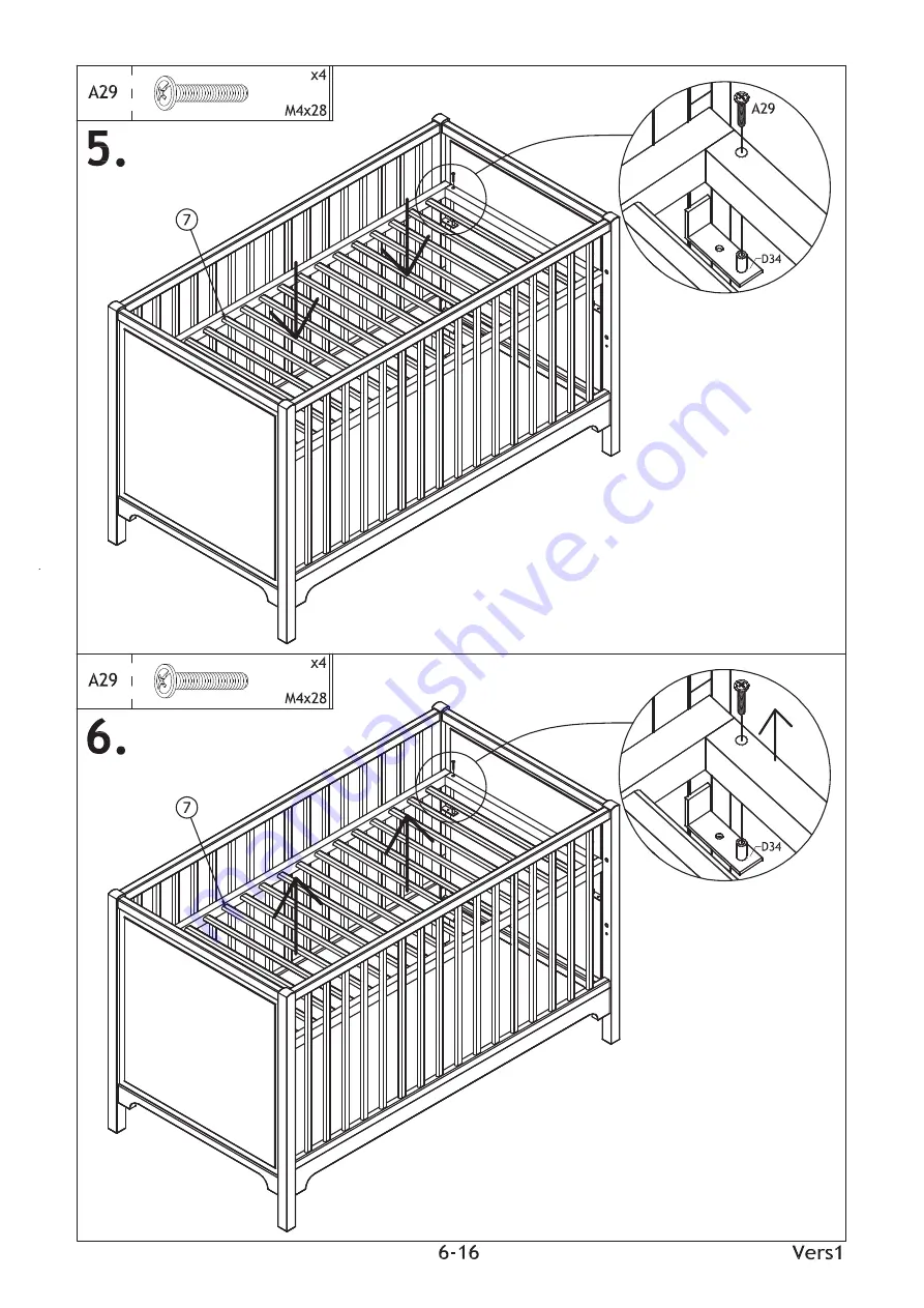 Oliver Furniture SEASIDE Bench Скачать руководство пользователя страница 6