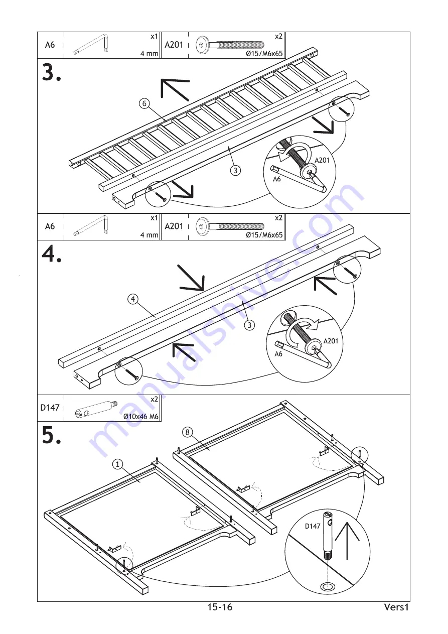 Oliver Furniture SEASIDE Series Assembly Instructions Manual Download Page 15