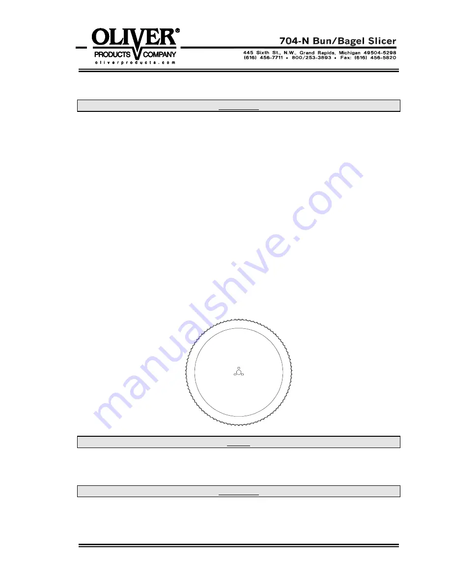 Oliver 704-N User'S Operating And Instruction Manual Download Page 12