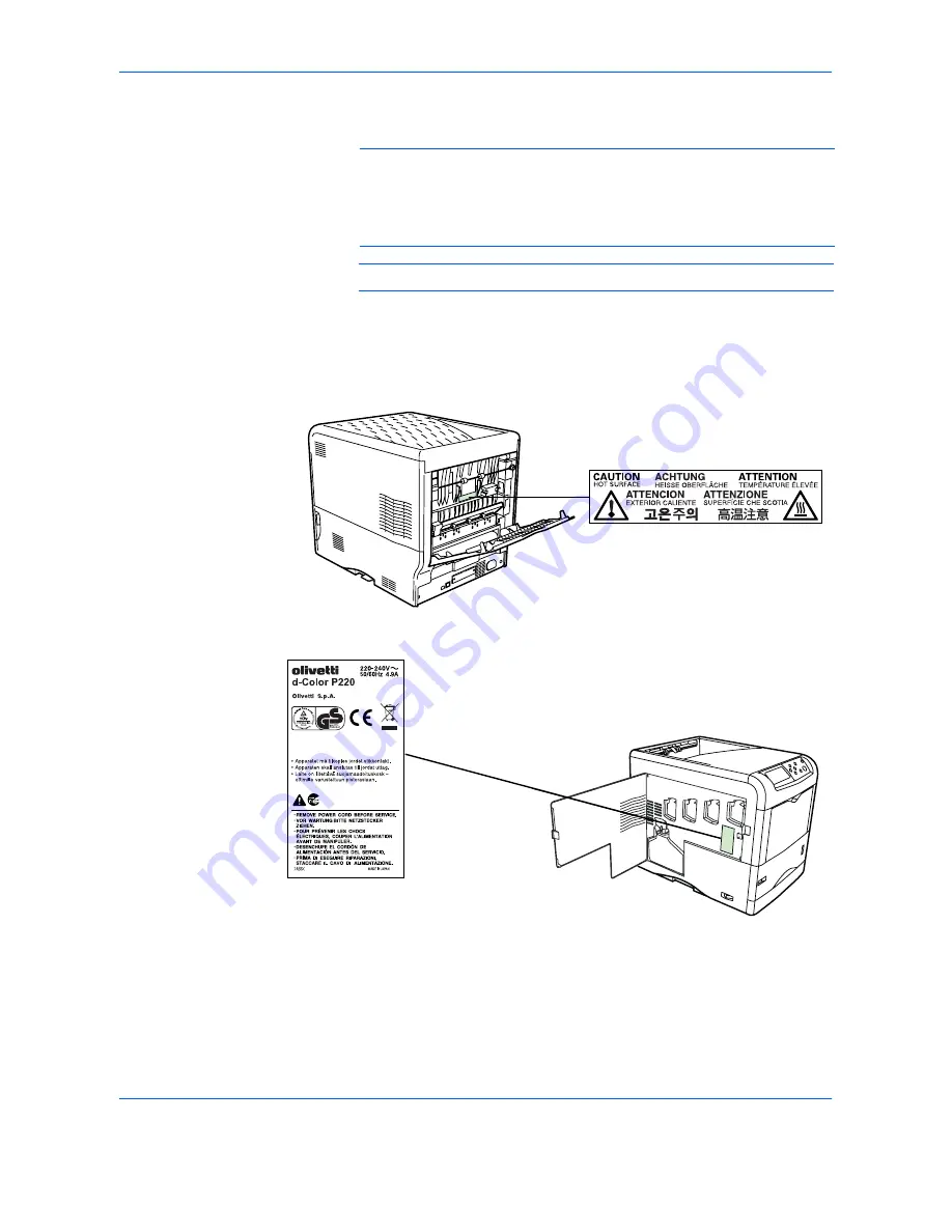 Olivetti d-Color P216 Operation Manual Download Page 11