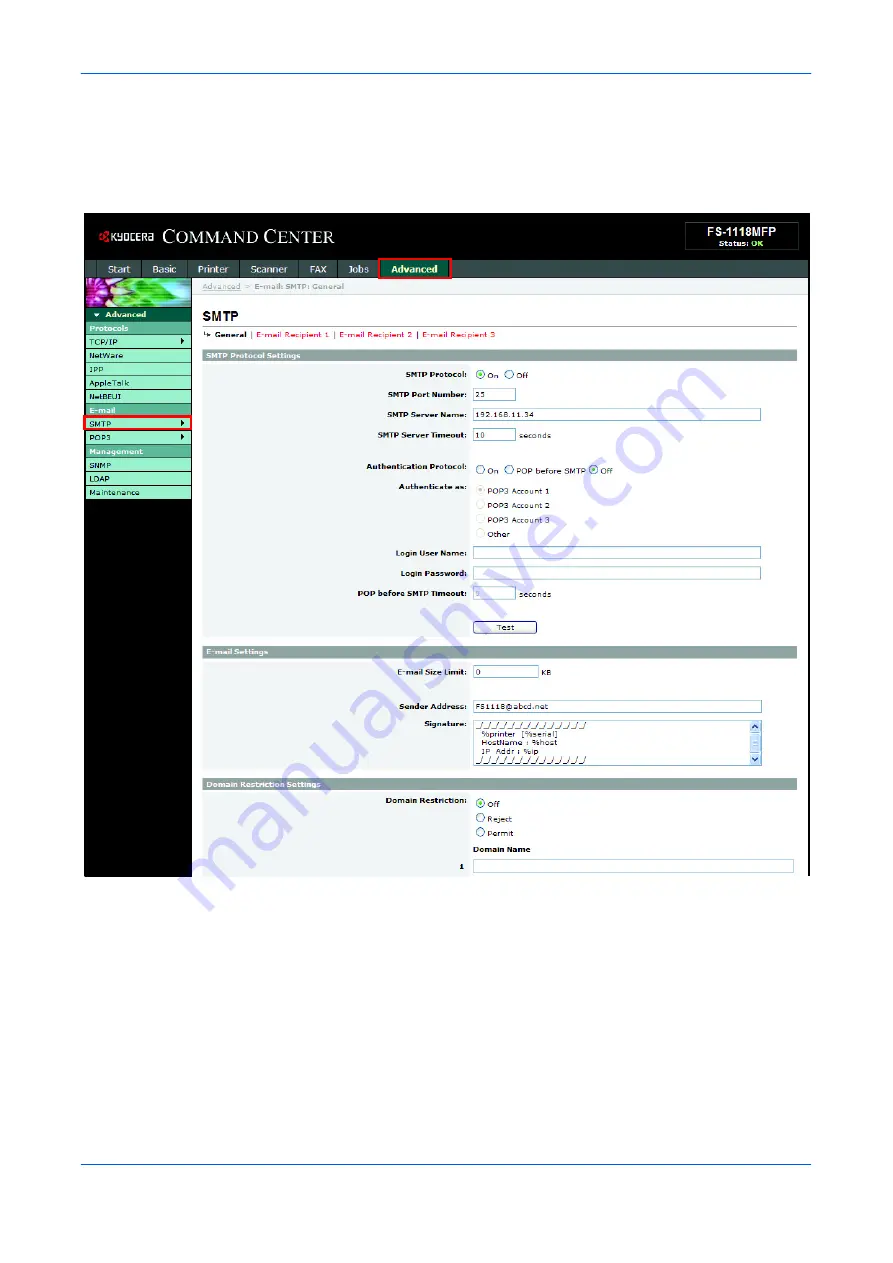 Olivetti d-Copia 18MF Operation Setup Manual Download Page 17