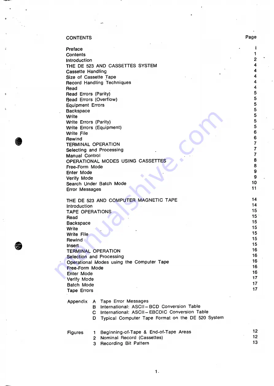 Olivetti DE 520 Series Manual Download Page 4