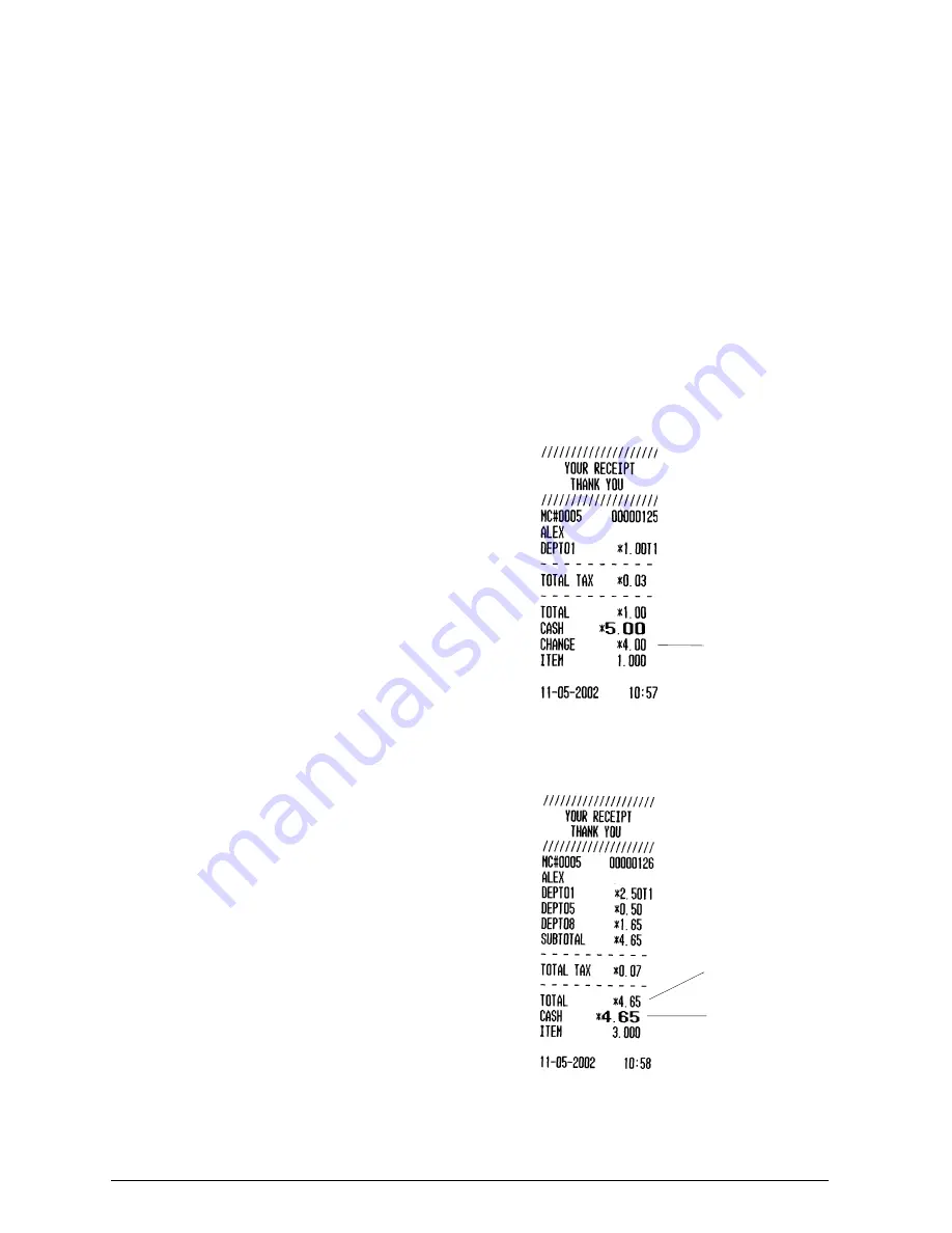 Olivetti ECR 3550 T euro Clerk Manual Download Page 18