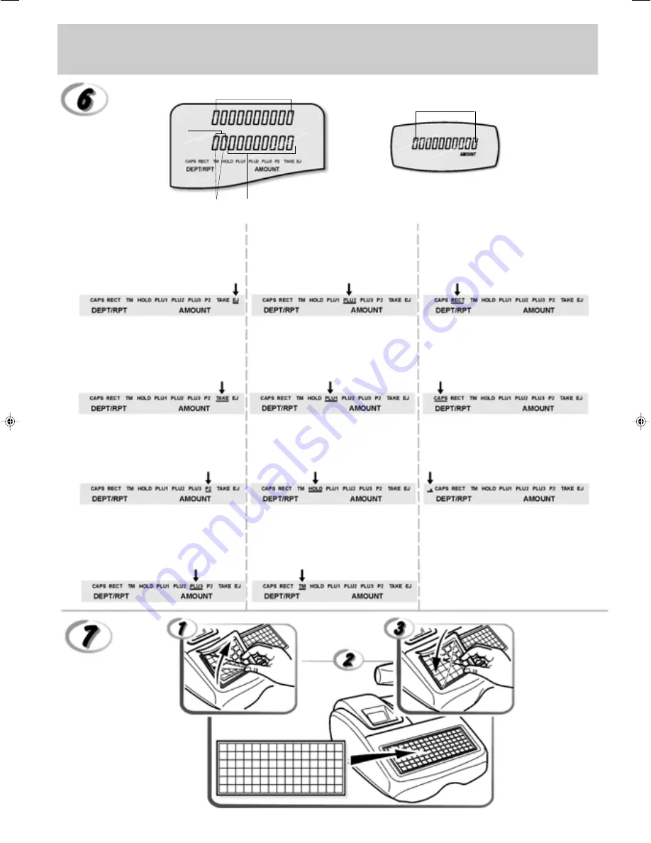 Olivetti ECR 6920 F Guia Do Utilizador Download Page 56