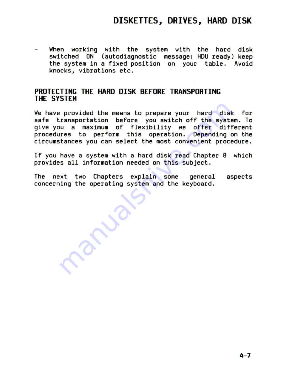 Olivetti M15 Plus Installation And Operation Manual Download Page 44