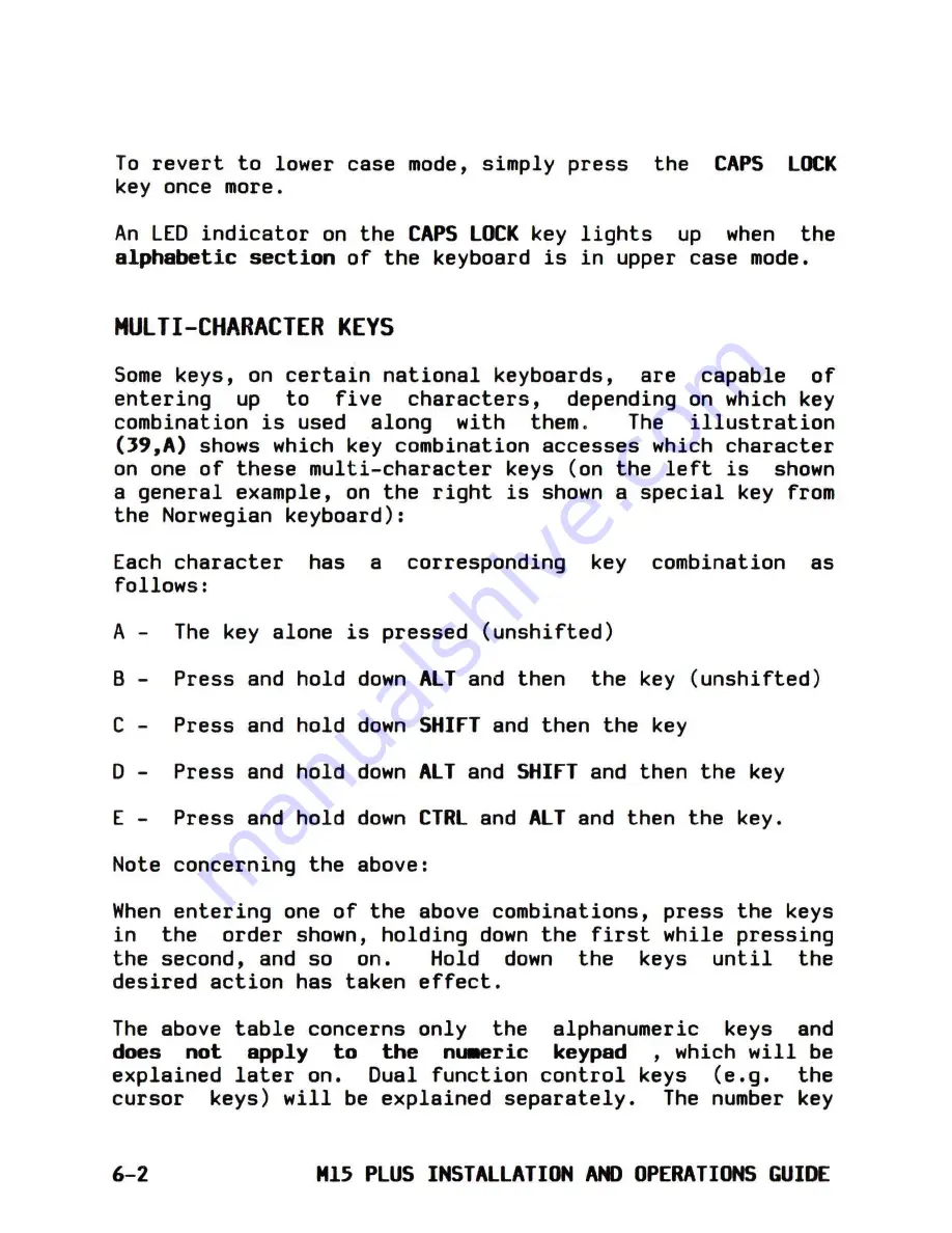 Olivetti M15 Plus Installation And Operation Manual Download Page 51