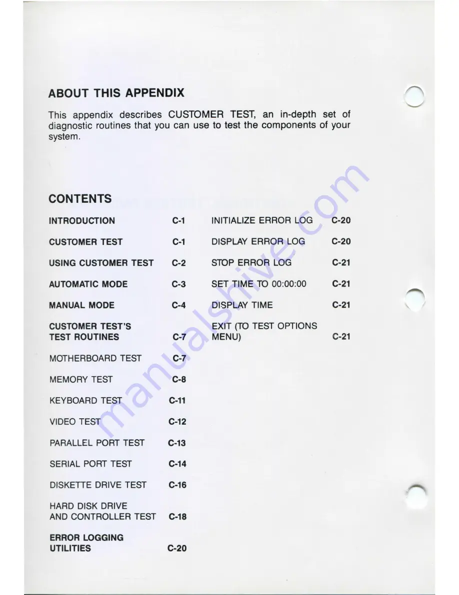 Olivetti M24 Installation And Operator'S Manual Download Page 70