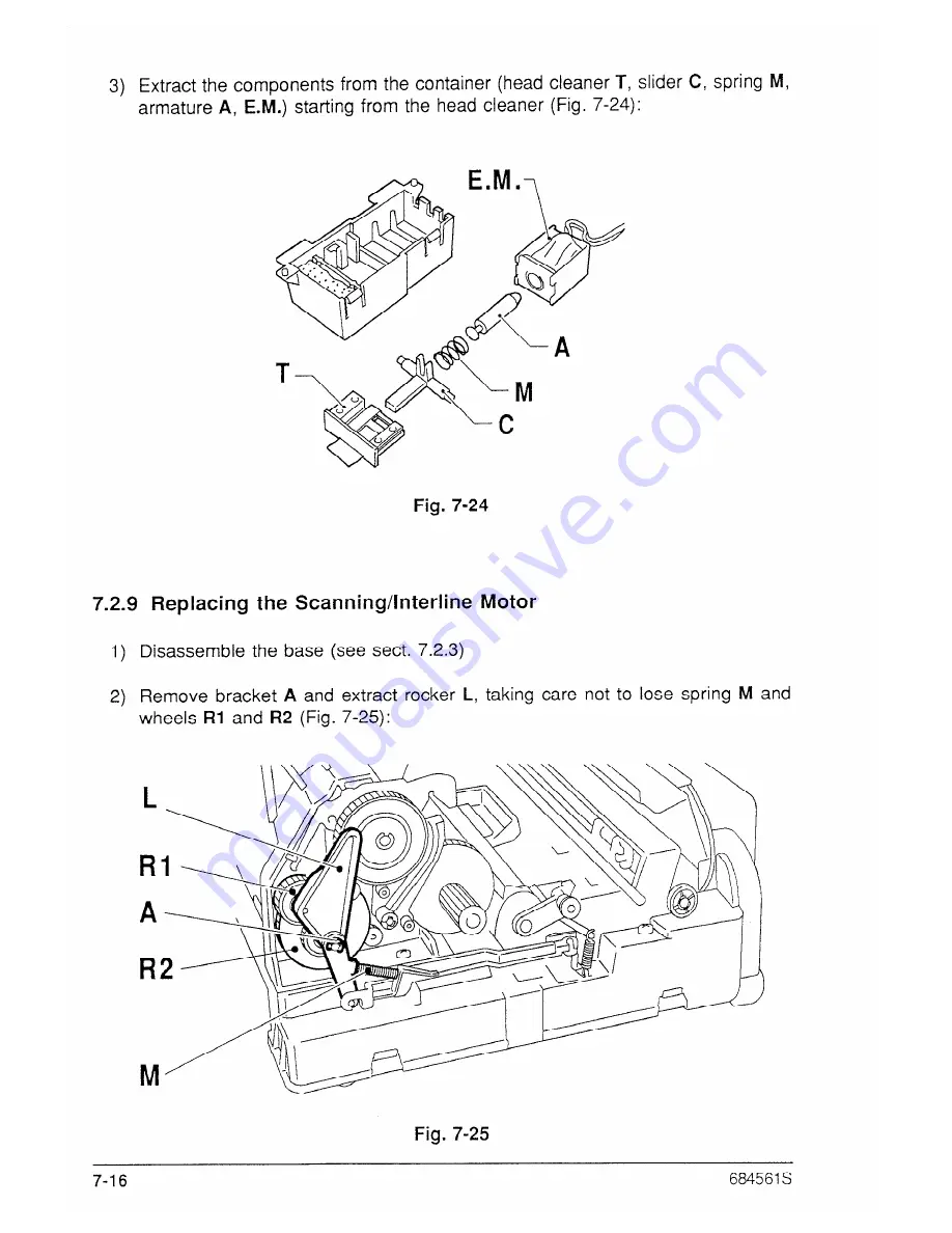 Olivetti OFX 500 LINKFAX Service Manual Download Page 140