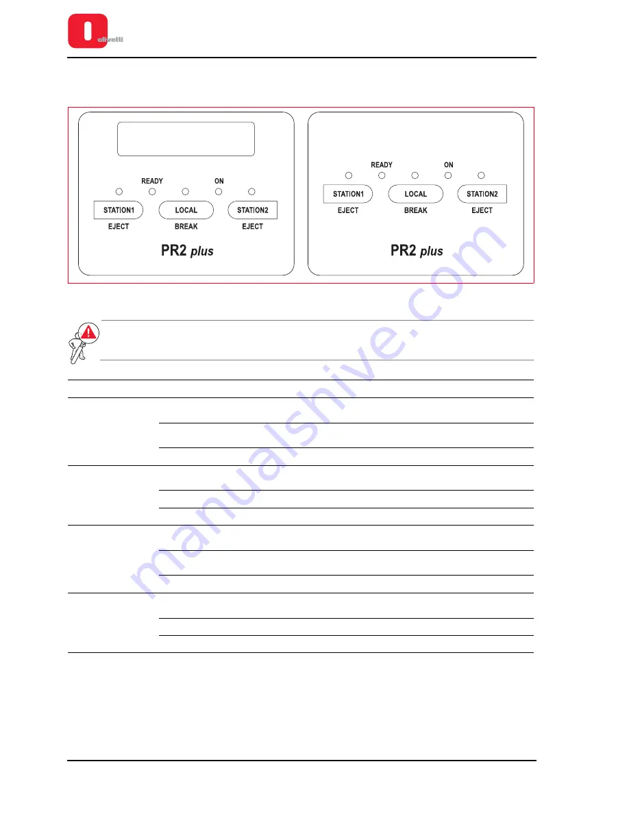 Olivetti PR2 PLUS Service Manual Download Page 44