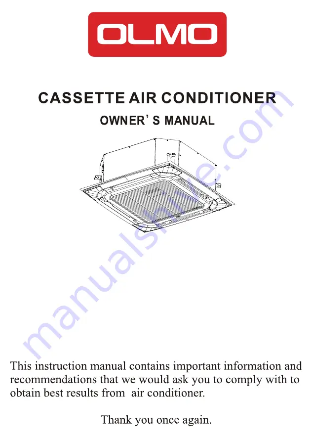 Olmo OSH-T24HRK3 Owner'S Manual Download Page 1