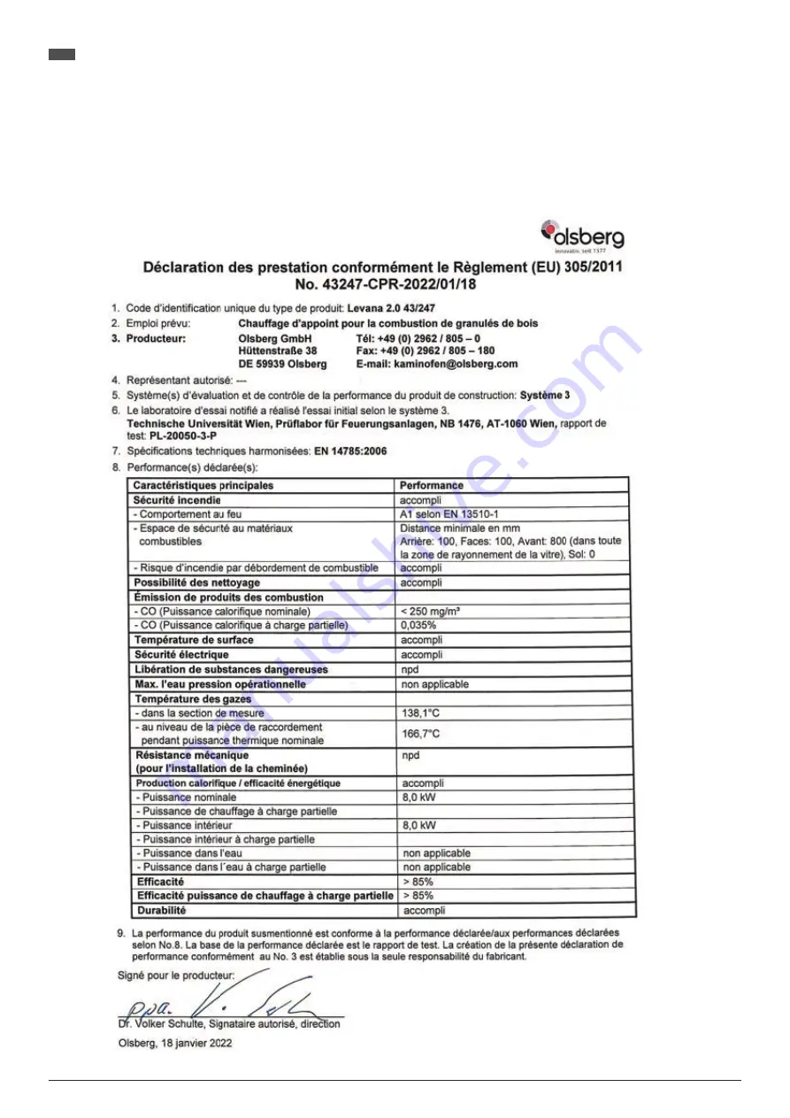 Olsberg ARINA 2.0 Installation Instructions Manual Download Page 146