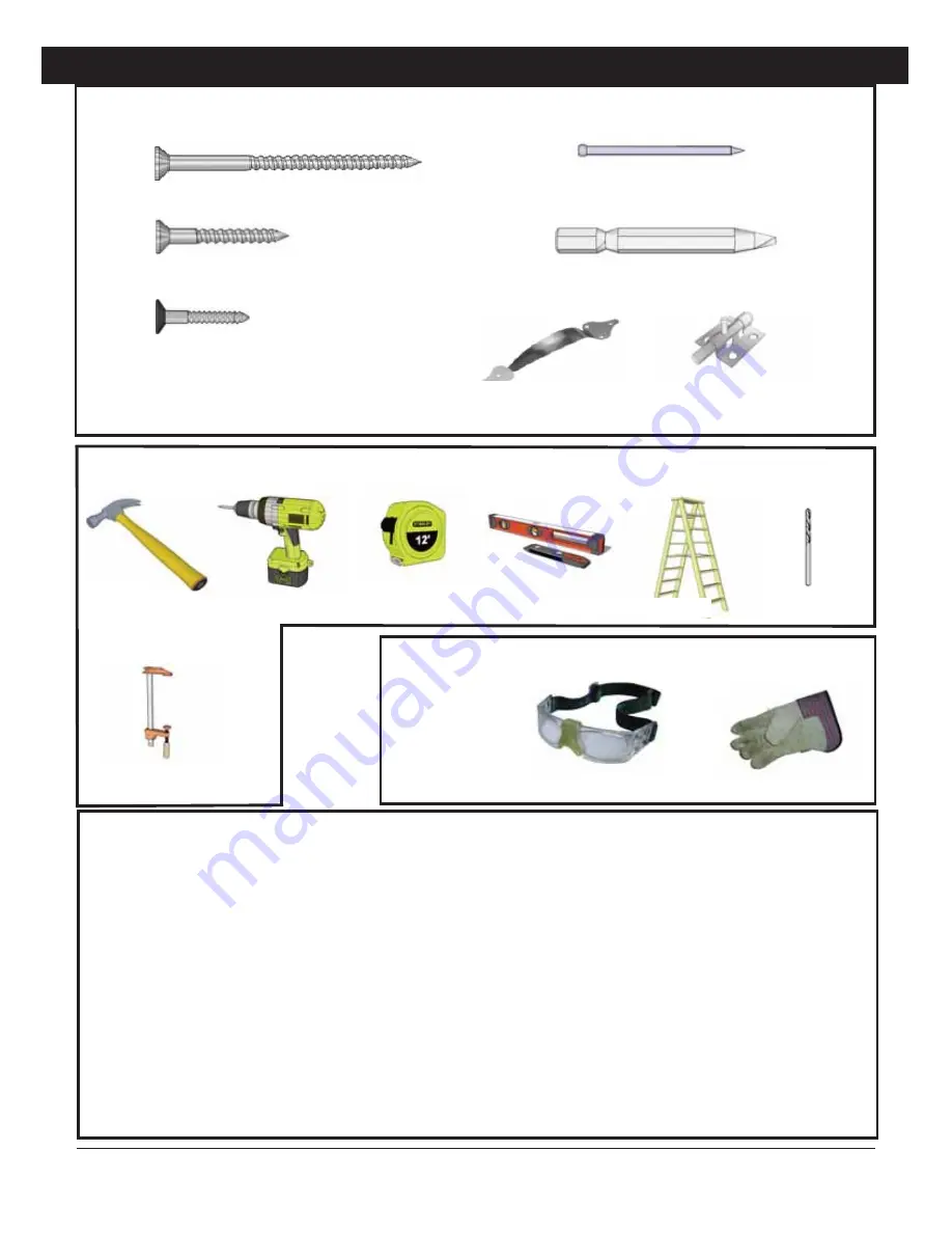 OLT 12x16 Sunshed Garden Assembly Manual Download Page 3