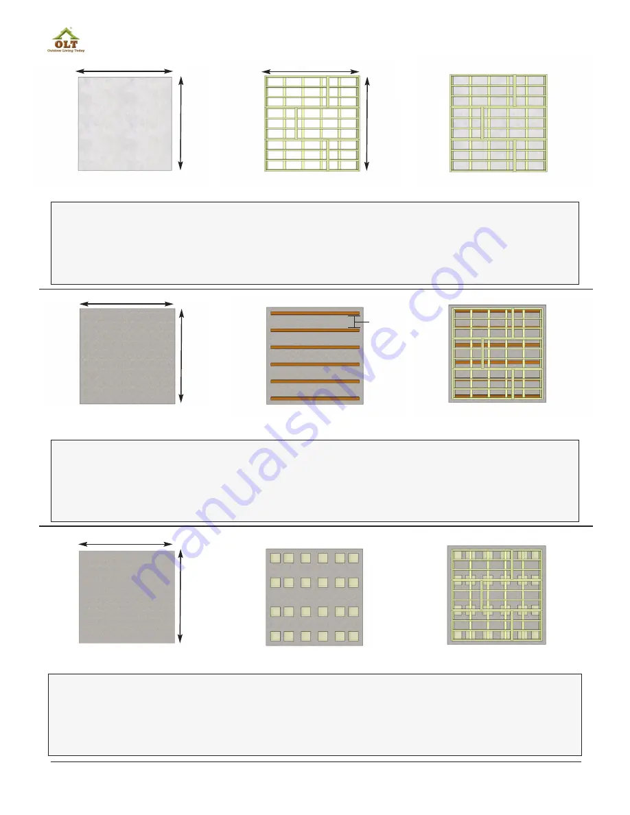 OLT Muskoka Cabin 9x9 Assembly Manual Download Page 3