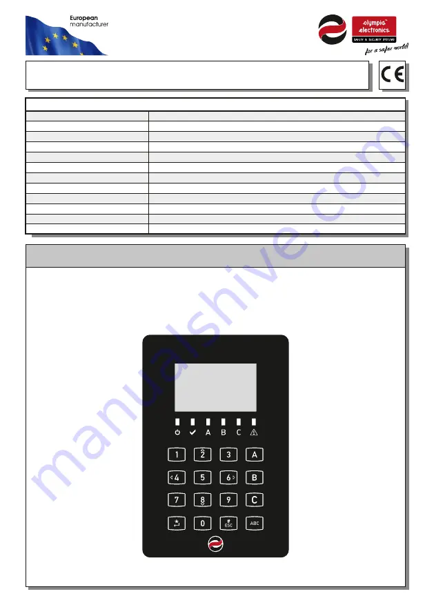 olympia electronics BS-477/SL Скачать руководство пользователя страница 1