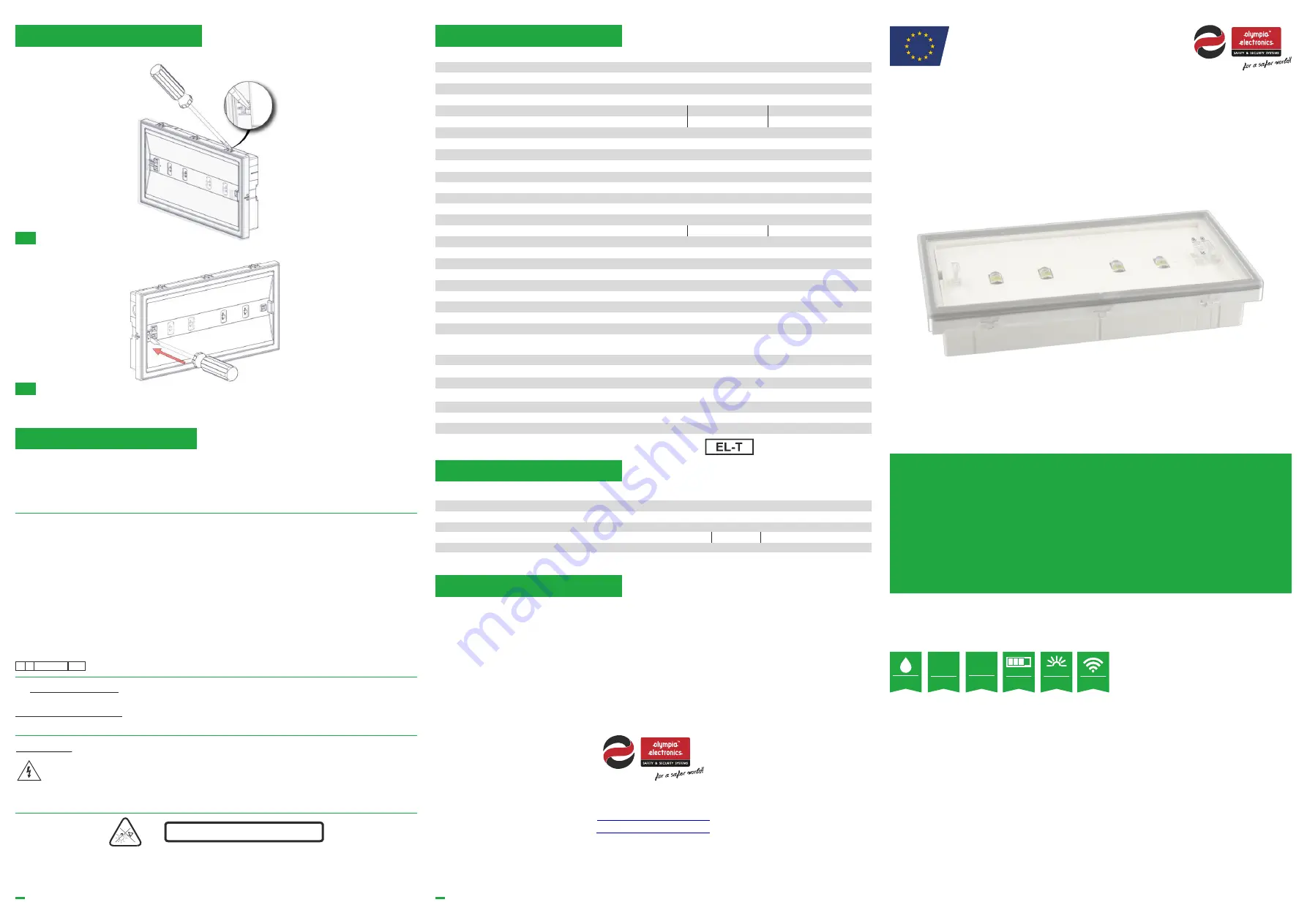 olympia electronics OLY-1024/WL Скачать руководство пользователя страница 1