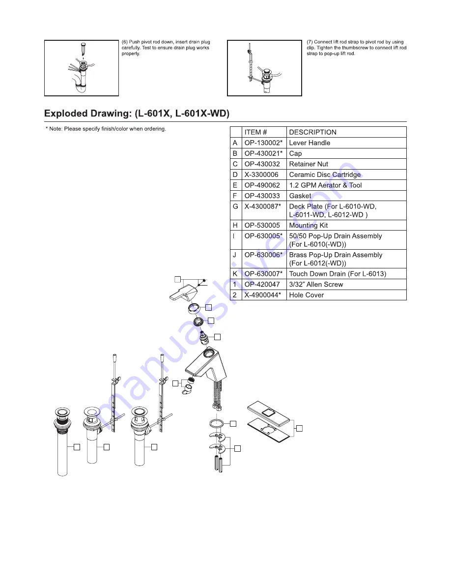 Olympia L-601X Installation Download Page 2