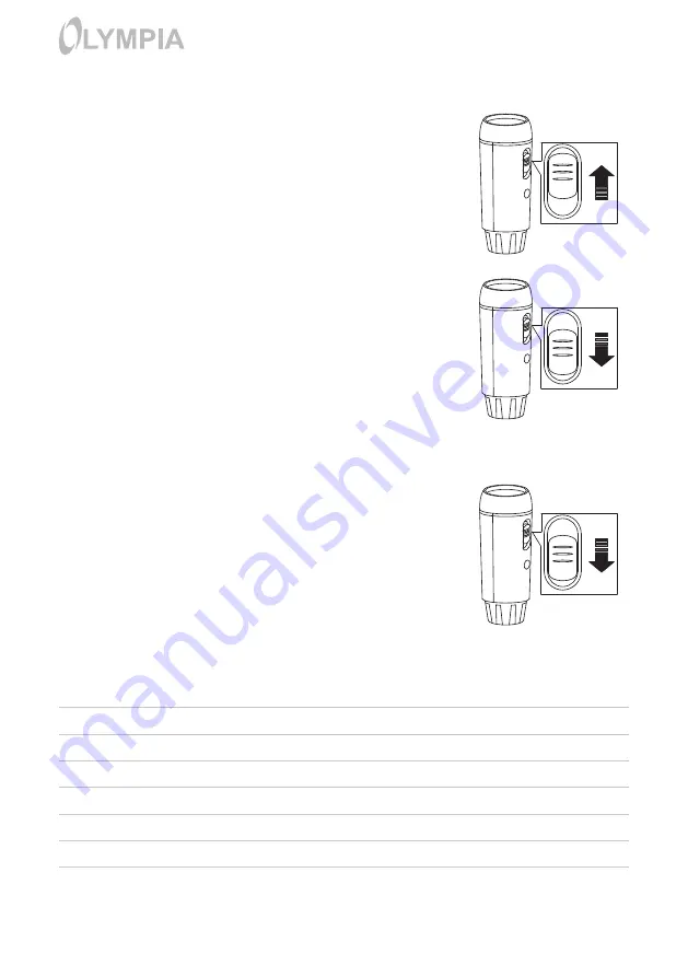 Olympia NL 300 Operating Manual Download Page 12