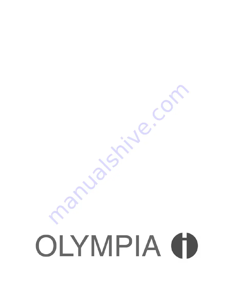 Olympia OL2400 Owner'S Manual Download Page 1