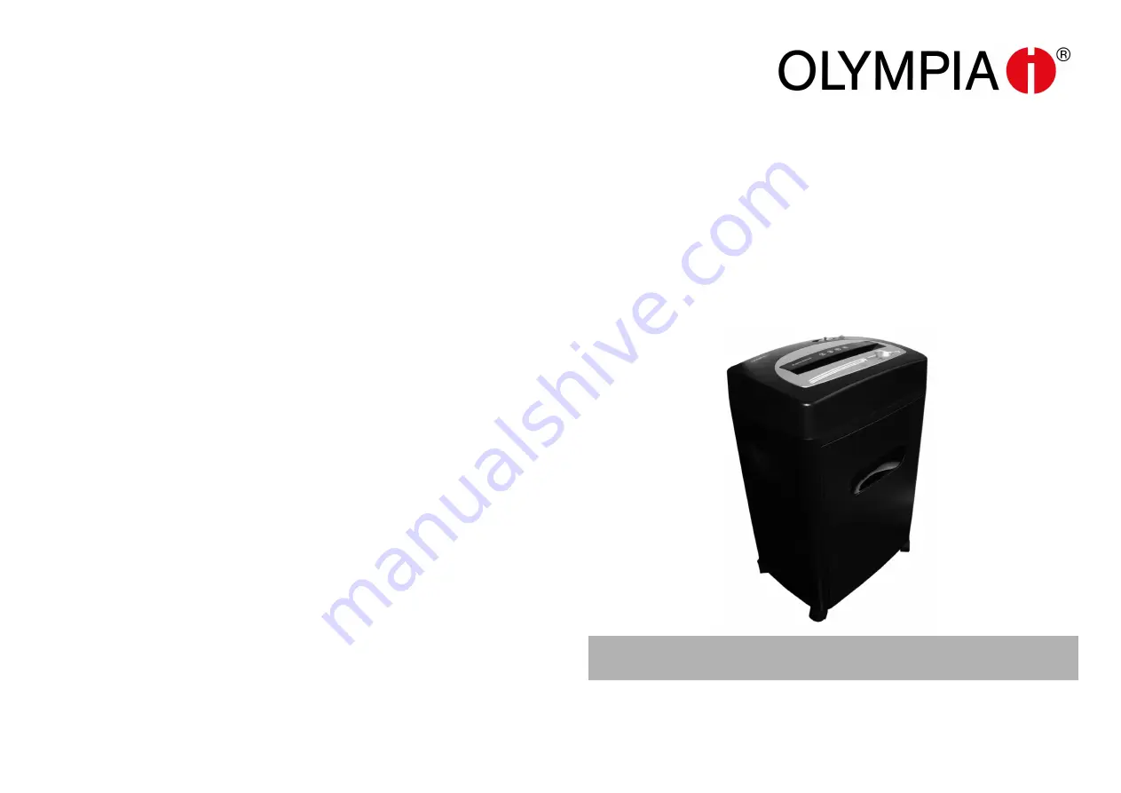 Olympia PS 850 CCD Скачать руководство пользователя страница 1