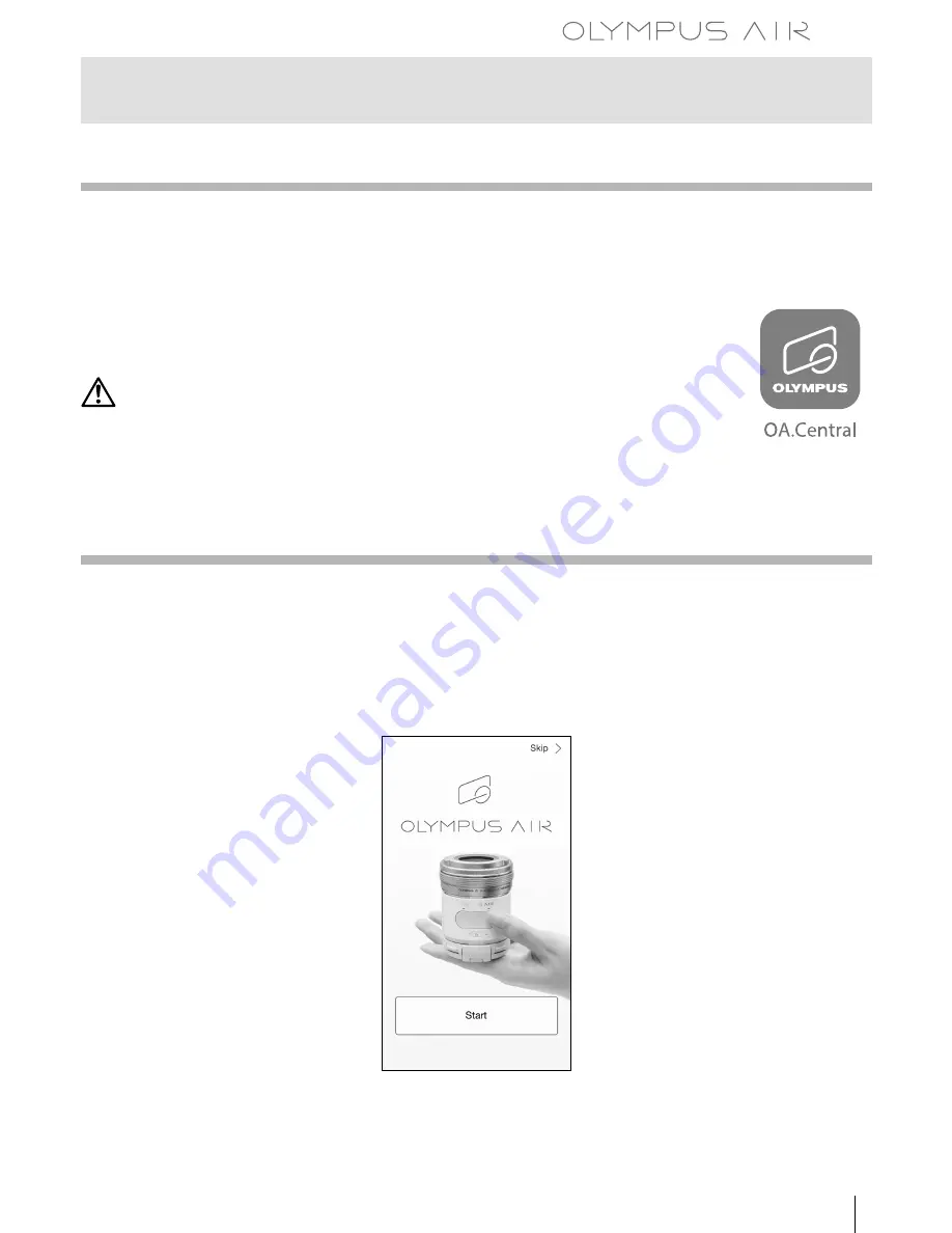 Olympus Air A01 Instruction Manual Download Page 9