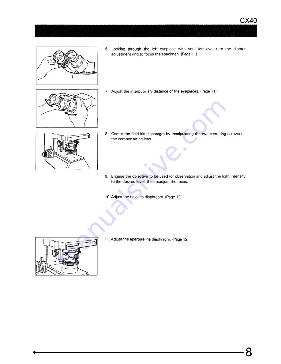 Olympus CX40 Instruction Manual Download Page 12