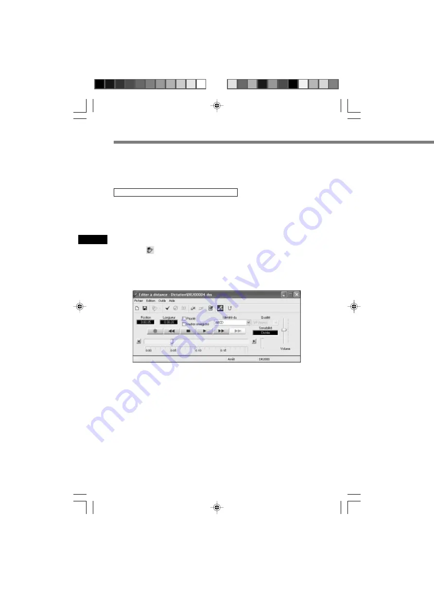 Olympus DIRECTREC DR-2000 (French) Mode D'Emploi Download Page 12