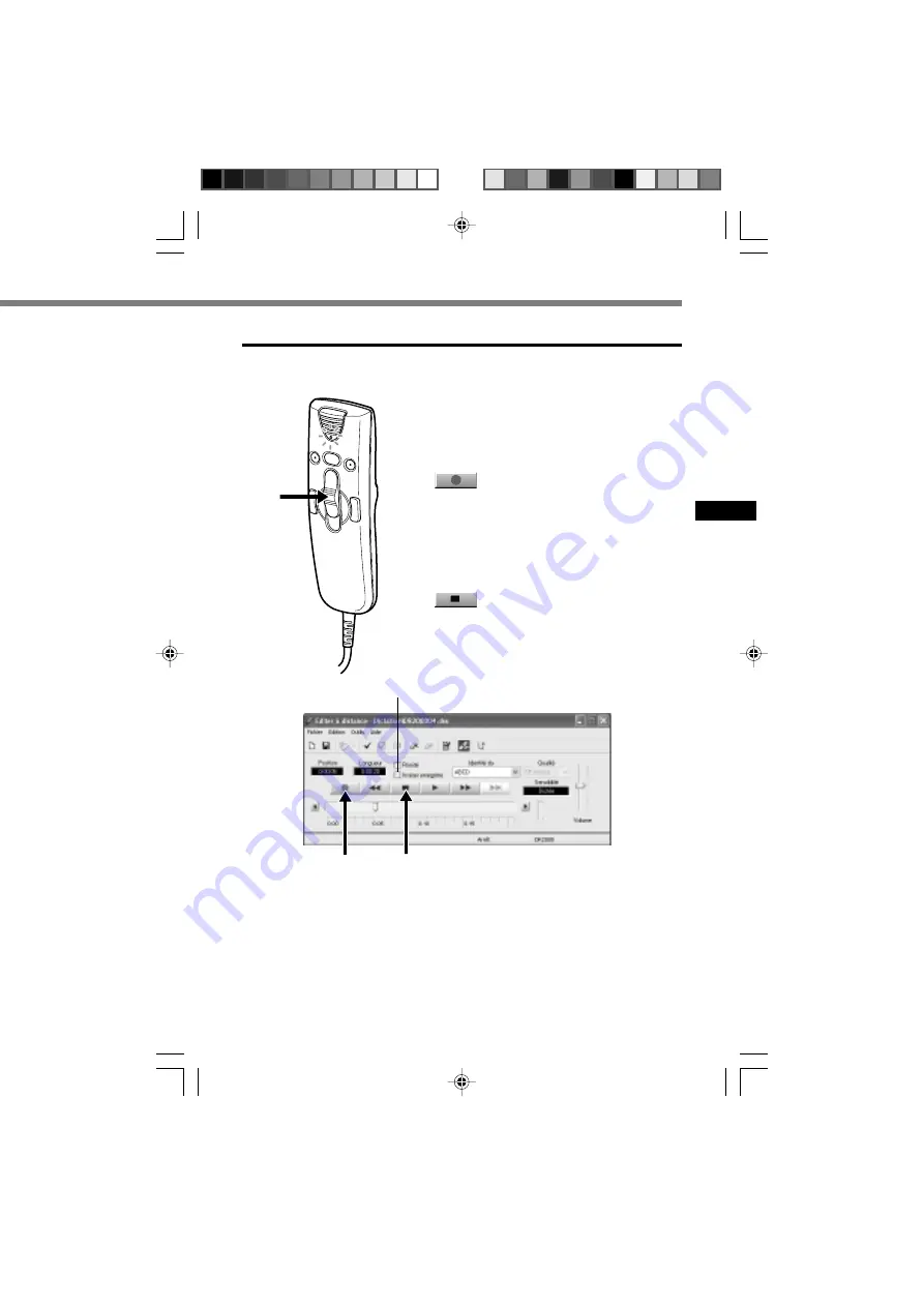 Olympus DIRECTREC DR-2000 (French) Mode D'Emploi Download Page 15